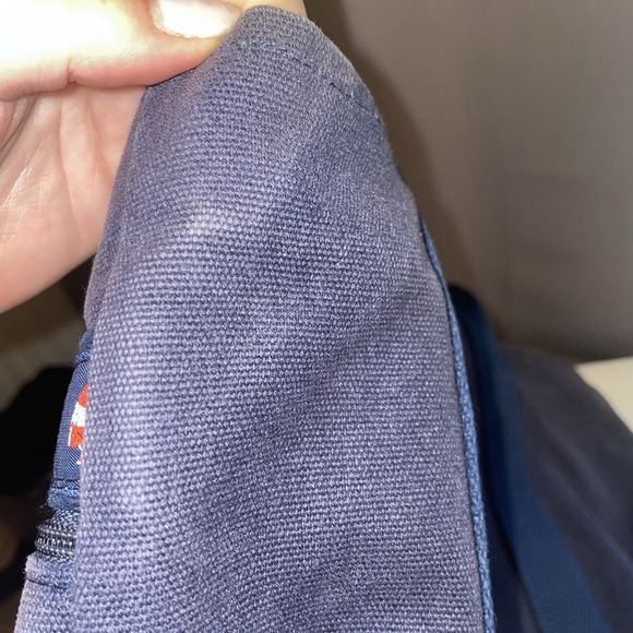 Bags & Sew On Canvas Tote Bag Purse Beach Pool Bag Navy Blue Red White Sailboats - Picture 4 of 16